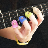 1 pc guitar string finger guard fingertip protector silicone left hand finger protection press guitar parts accessories sml
