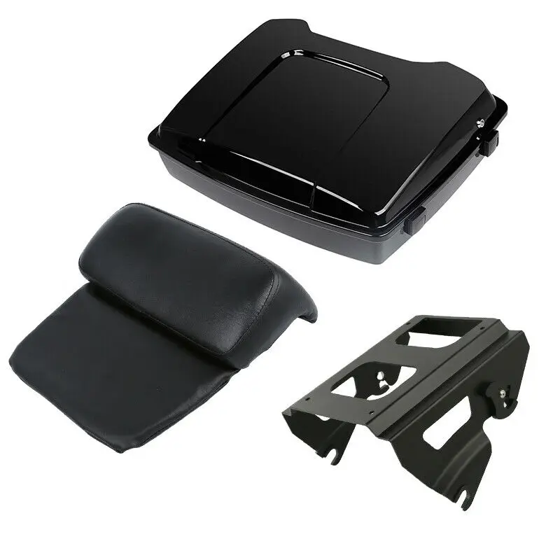 color A Мотоцикл 5," Бритва пакет багажник спинка Solo Монтажная стойка для Harley Touring Road Street Electra Glide FLHT FLHR FLTRX 09-13 - Цвет: color A