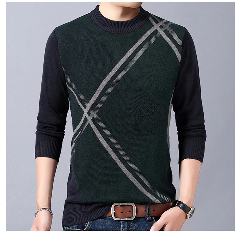 Новинка зимний мужской свитер Повседневный пуловер для мужчин круглый ворот