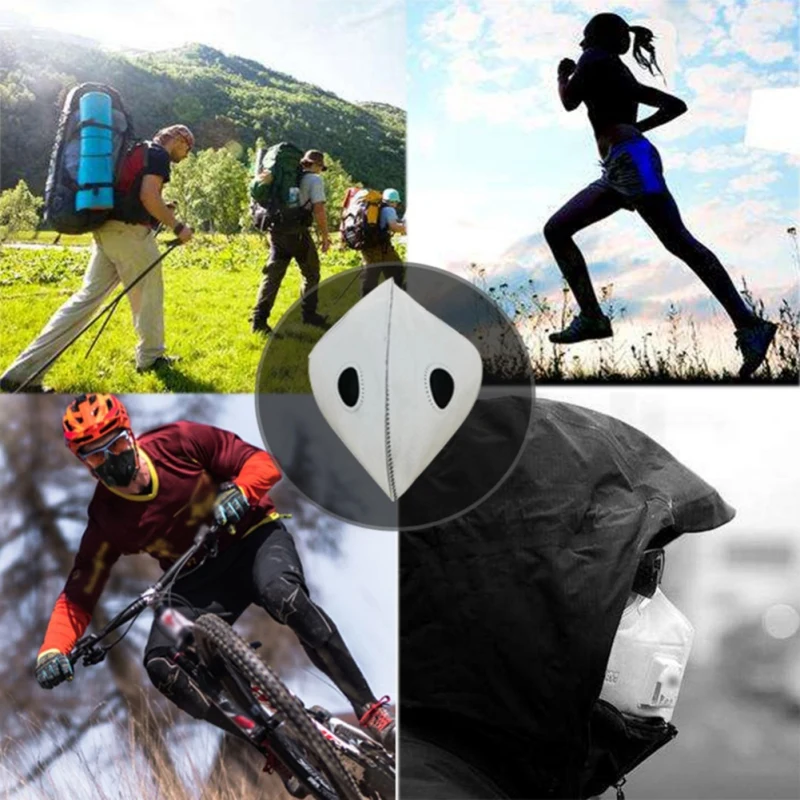 

2020 1pcs Bike Face Cover Mask With Filter Unisex Sport Mouth Cover Respirator Mask Dust Windproof Masks Cycling Riding Facemask