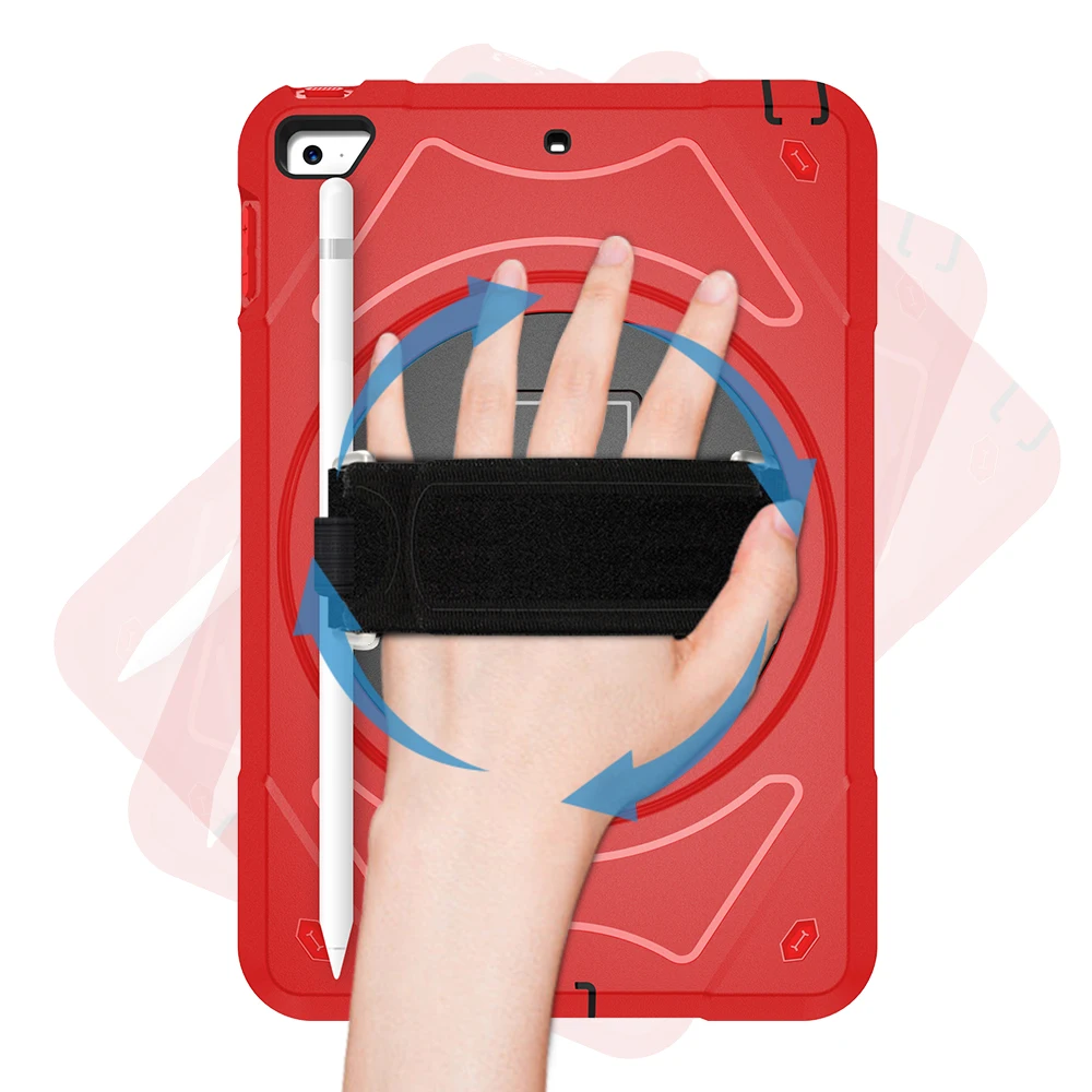 Противоударный чехол для iPad Mini 4 mini 5 2019 детский с держателем карандашом