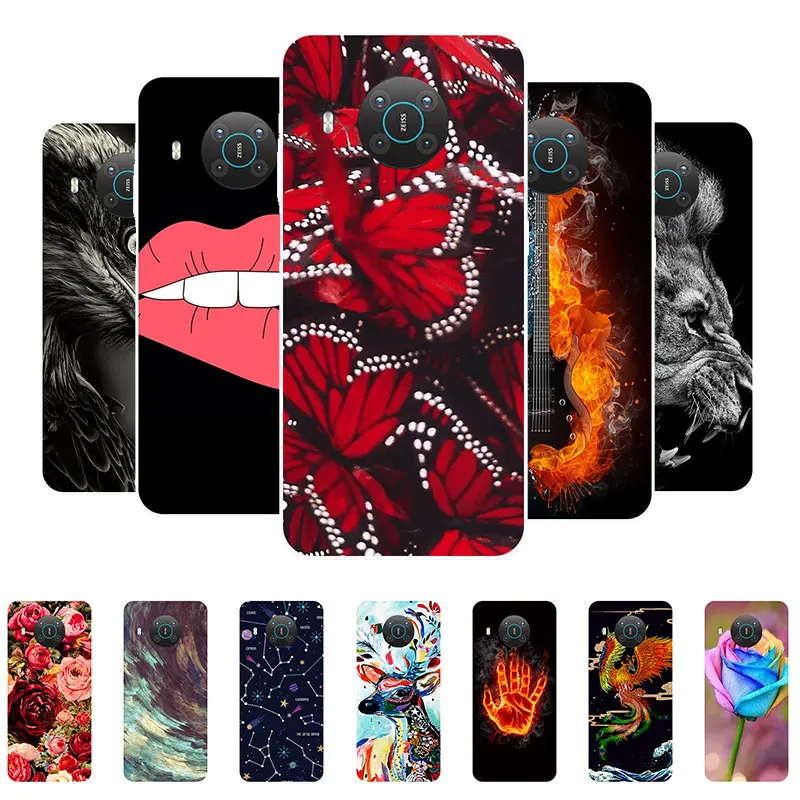 

Phone Case For Nokia X20 Cover Soft Silicone Butterfly Fundas For Nokia X10 X20 Case NokiaX10 Coque For Nokia X20 X 20 Case