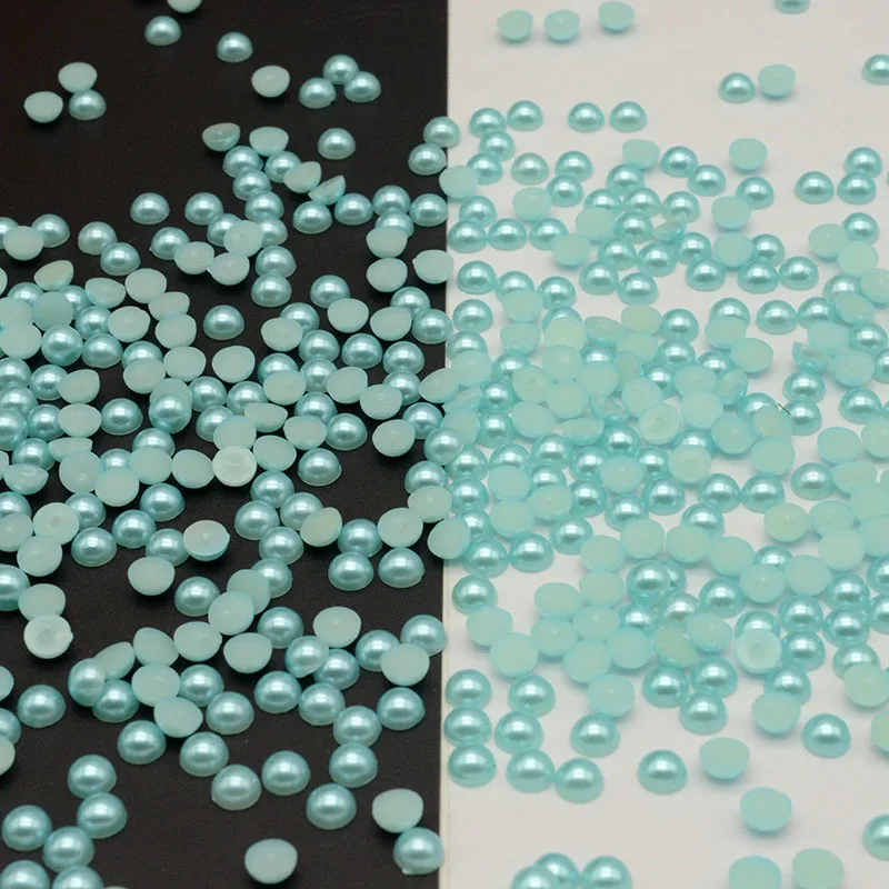 Полукруглые жемчужные бусины из абс пластика 25 г 5 мм|Бусины для одежды| |