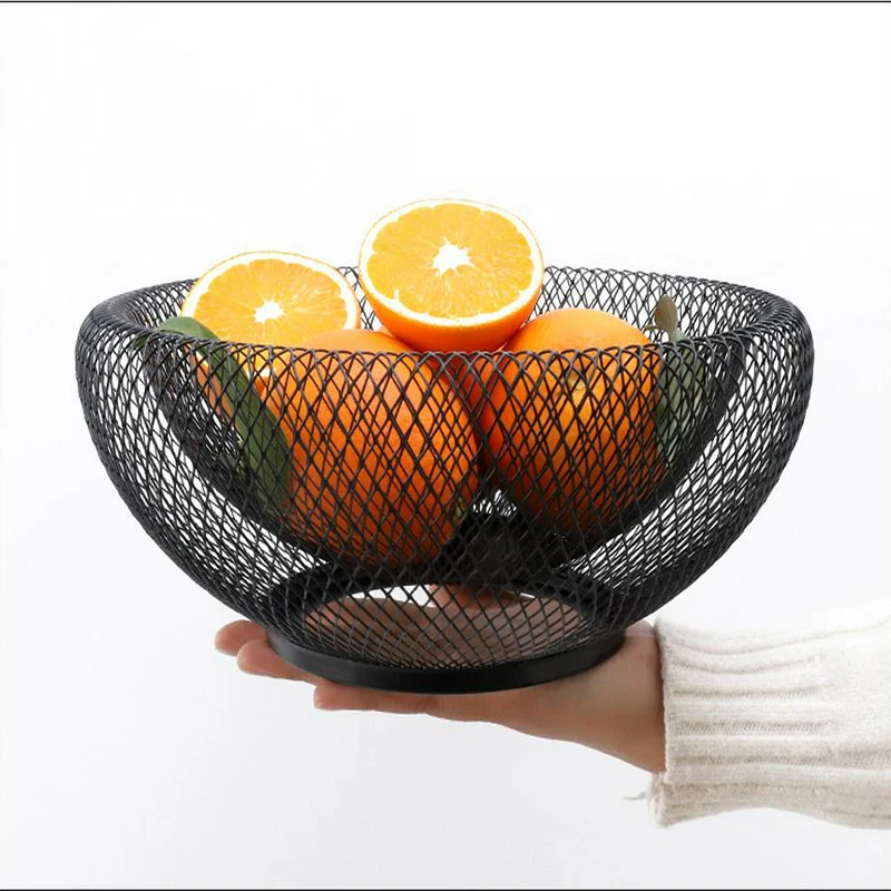 Скандинавское кованое железо геометрическая форма пустотелая корзина для