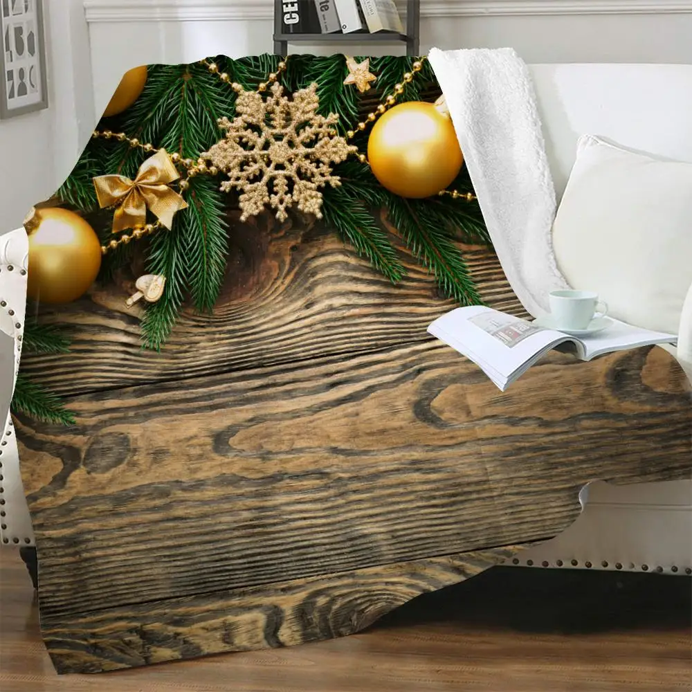 

NKNK Brank Christmas Blankets New Year 3D Print Party Blankets For Beds Novel Plush Throw Blanket Sherpa Blanket Animal