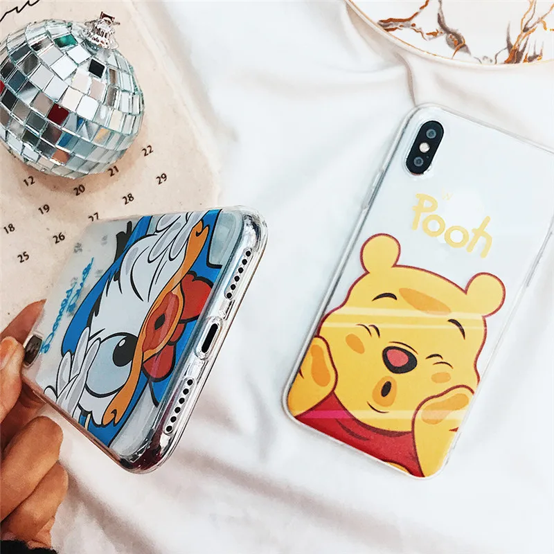 Милый чехол с рисунком Микки для iPhone 6, 6s, 7, 8 Plus, мягкий силиконовый чехол для телефона, чехол для iPhone 11 Pro, X, XR, Xs Max, чехол
