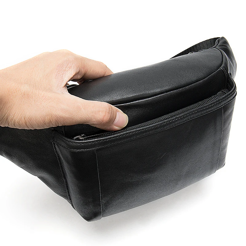 WESTAL Мужская поясная сумка ремень для мужчин кожаный из овечьей кожи телефона на