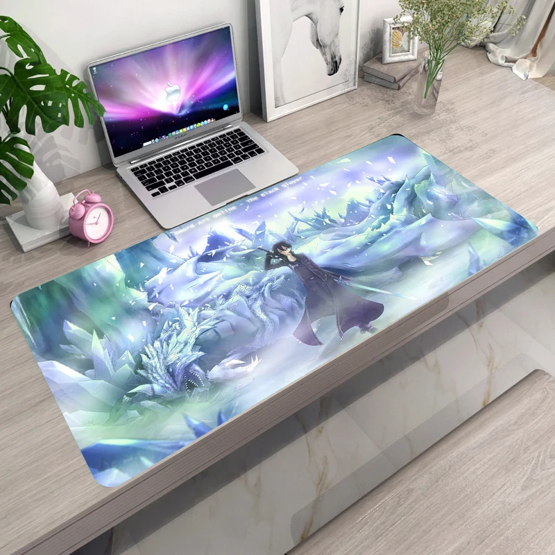

MRGLZY Anime Large Game Mouse Pad Game Accessories Large Mouse Pad Table Pad Lock Key Desktop Keyboard Game Console