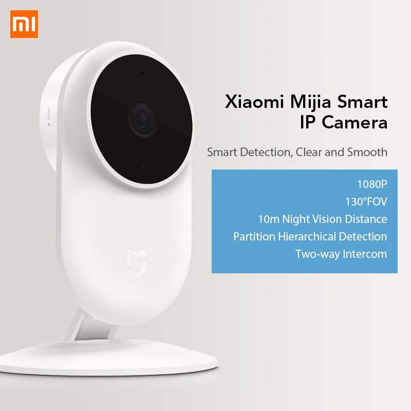 Умная IP-камера Xiaomi Mijia 1080P угол обзора 130 градусов ночное видение 2 4 ГГц Wi-Fi |