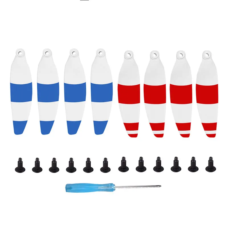 4 Blue 4 Red 4/8 шт. 4726F Quick Release Propeller лезвия складной низкая Шум пропеллеры для DJI Mavic мини дрона с дистанционным управлением Цвет замена аксессуар - Цвет: 4 Blue 4 Red