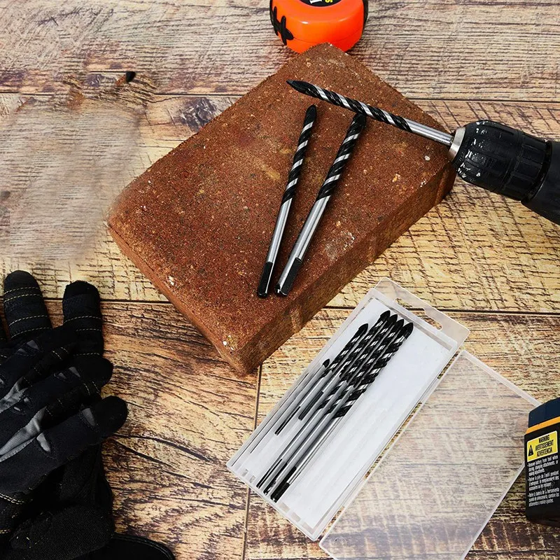 10 шт набор сверл для кладки (плитка кирпич цемент бетон стекло пластик дерево)