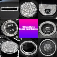 car crystal rhinestones interior sticker steering wheel multimedia knobs for land rover range rover evoque 2014 2018 accessories