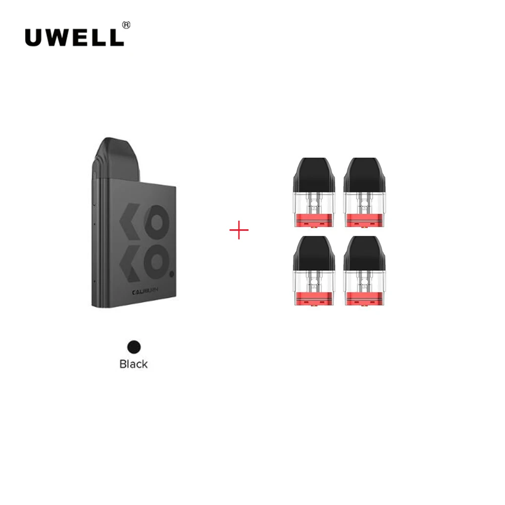 Оригинальный комплект для электронной сигареты UWELL Caliburn KOKO Pod с 4 картриджами