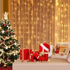 Рождественский занавес, гирлянда Рождественские украшения для дома, Рождественское украшение, подарки на Рождество 2021 новый год 2022