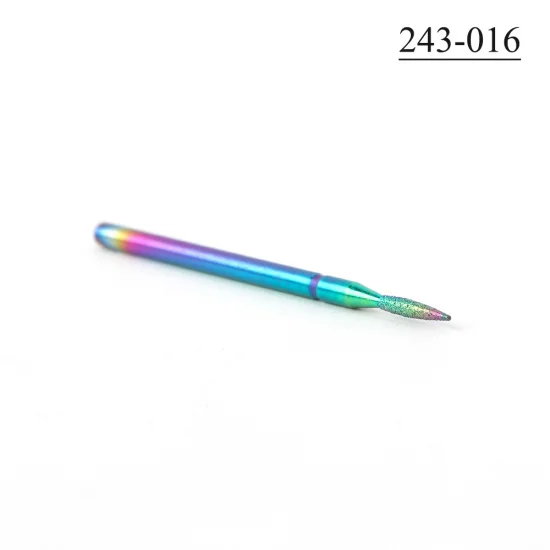 243-016 STZ, 1 шт., фрезы для маникюра, алмазные сверла для ногтей, фрезы с шариковым пламенем, роторная шлифовальная машина для удаления кутикулы, инструменты для ногтей#1514-3 - Цвет: 243-016