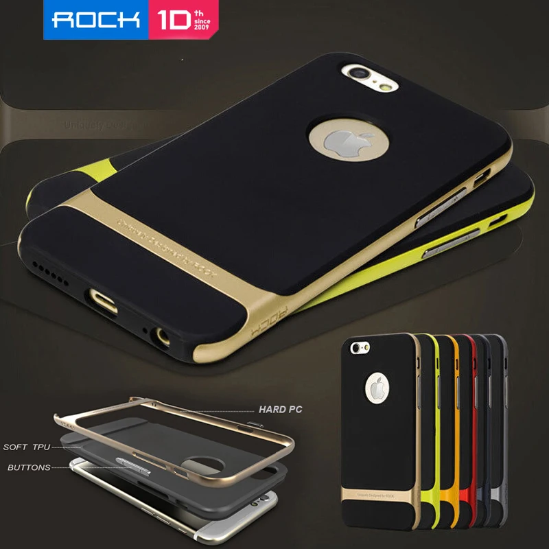 Чехол Rock для iPhone SE 5S 5 силиконовый чехол PC+ TPU Панцири чехол для iPhone 5S SE случае с упаковки по продажам