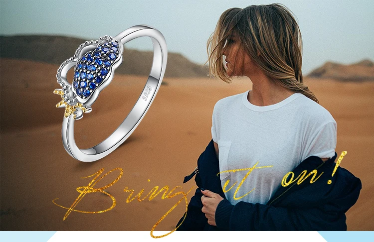 JewelryPalace небо облака солнечные дни создан синий шпинель кольцо 925 пробы серебряные подарки для Best друзей Лидер продаж Новые поступлен