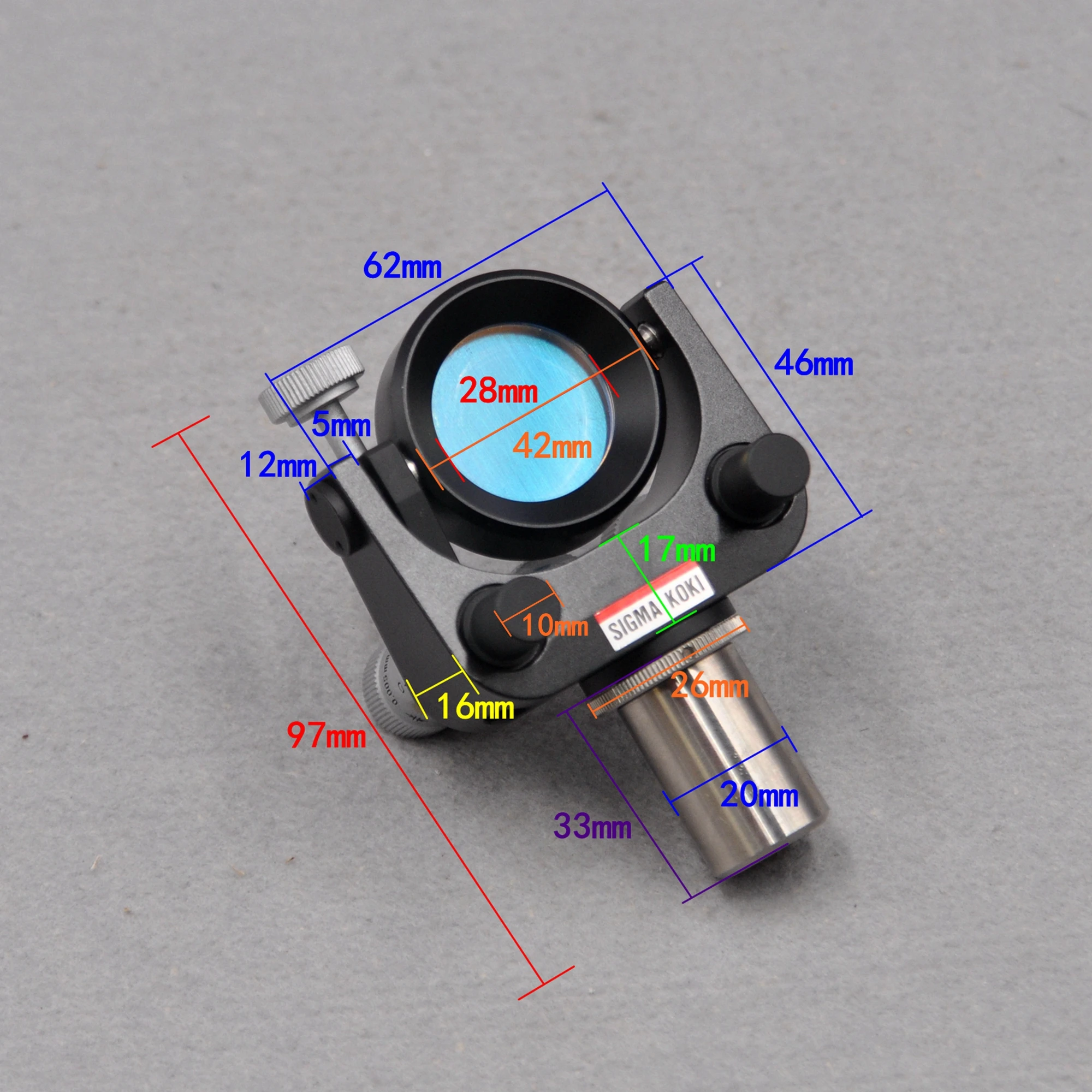 

Sigma Koki universal beam splitter frame, optical experiment, clean and scratch-free mirror