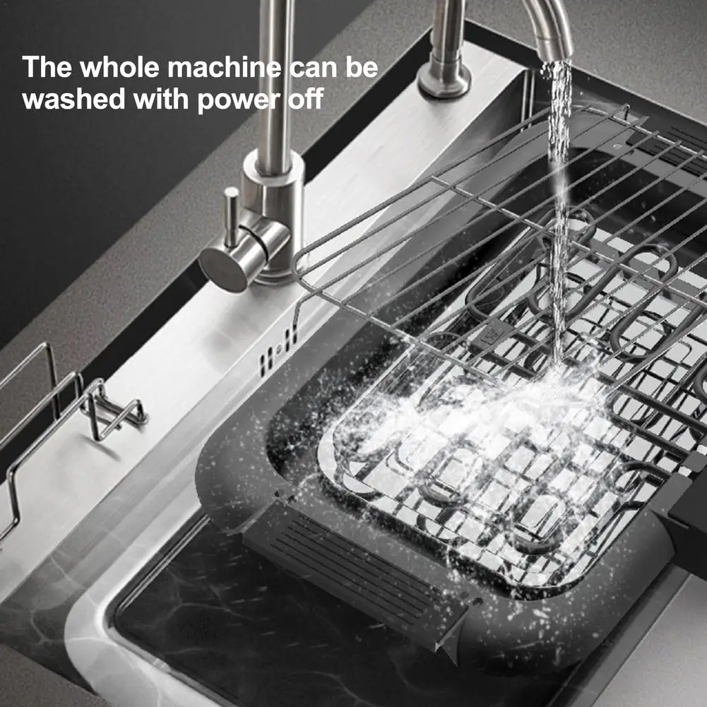 Купить Электрический гриль с европейской вилкой, 220 В, 2000 Вт, бездымный гриль для барбекю, домашний портативный инструмент для барбекю для внутренн...