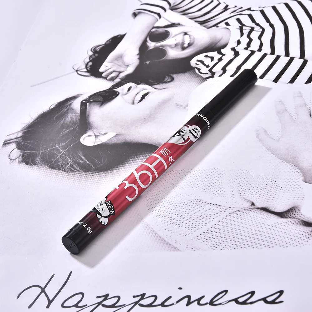 Черная жидкая подводка для глаз водостойкая быстросохнущая долговечная легко