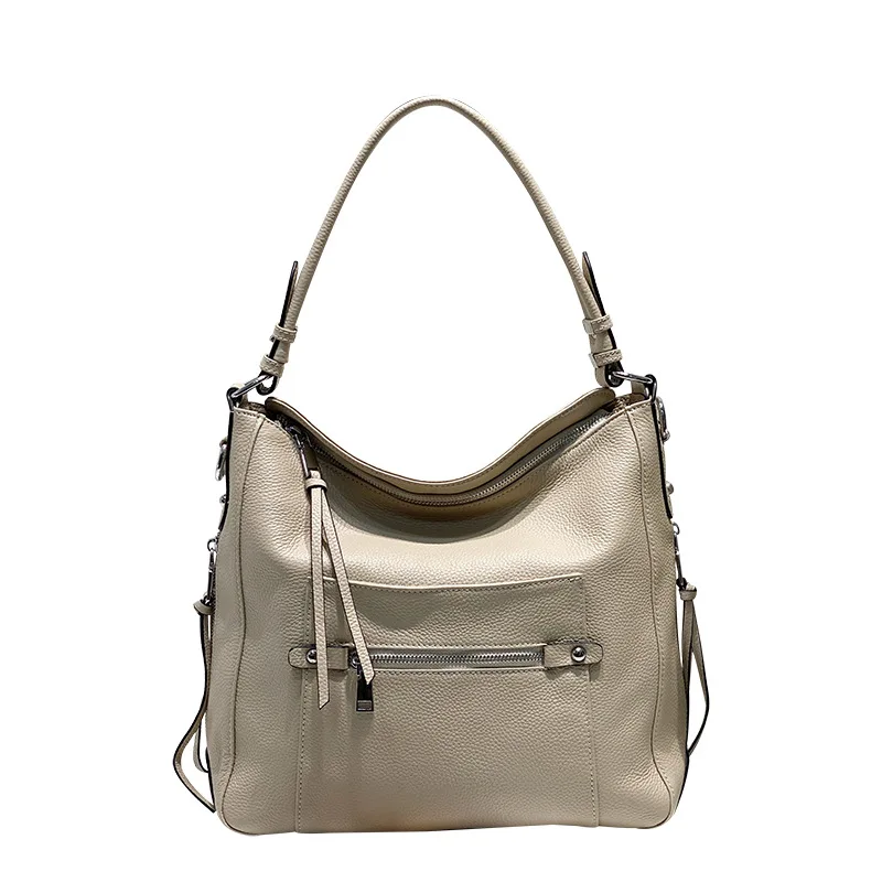 Genuine leather handbags 2021 new tote bag large-capacity luxury natural leather ladies messenger shoulder bag