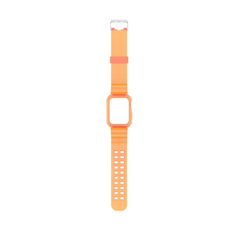 

Fashion Transparent Strap For Apple Watch 6 Comfortable Soft TPU Bracelet Adjustable Colorful Band For Iwatch SE Glacier One
