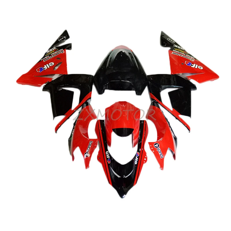 

Красные черные пластиковые комплекты обтекателей под давлением 100% подходит для Kawasaki Ninja ZX10R 2004 2005 ABS молдинг Обтекатели детали zx10r 04 05 UI69