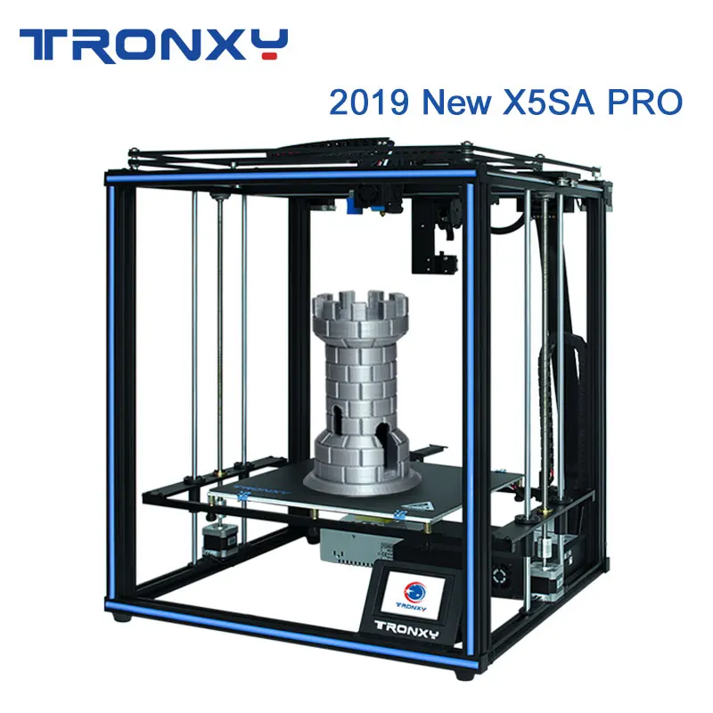 Billig Tronxy 3D Drucker Core XY DIY Kit Mit 330*330mm Brutstätte Führungsschiene 3D Drucker Titan Extruder TPU Flexible Filamente X5SA PRO