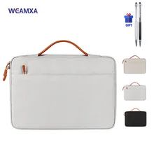 Waterproof Laptop handbag 13.3 14.1 15.4 inch Airbag shockproof Sleeve bag For Macbook Air 13 15 HP Huawei Lenovo Notebook Pouch