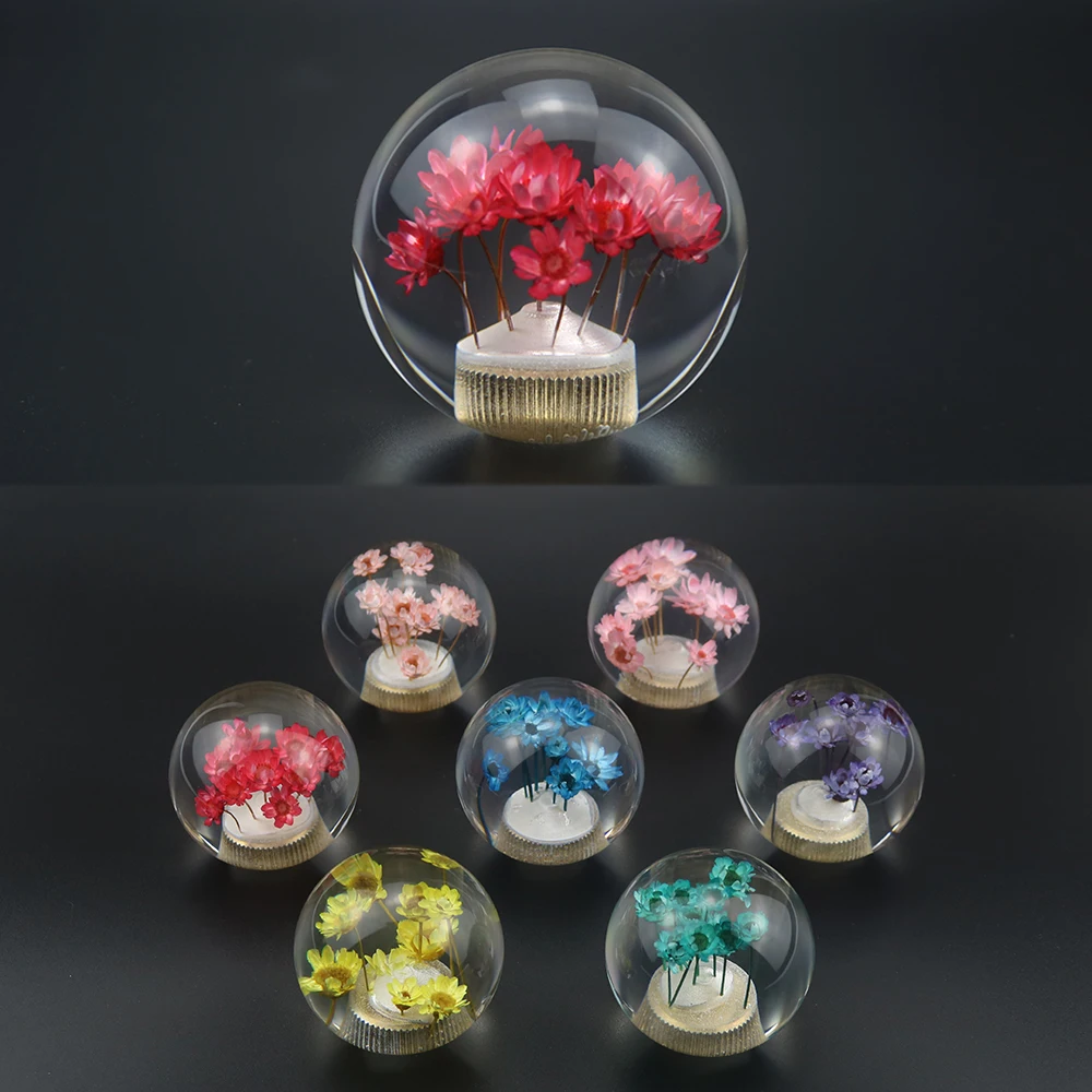 

Car manual shift knob flower flower transparent crystal flower shift knob M8*1.25 M10*1.25 M10*1.5