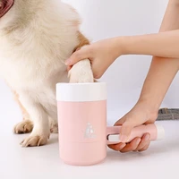 pet paw cleaner cup pet foot washer cup quickly wash dirty cat foot cleaning dog paw cleaner cup soft silicone combs portable