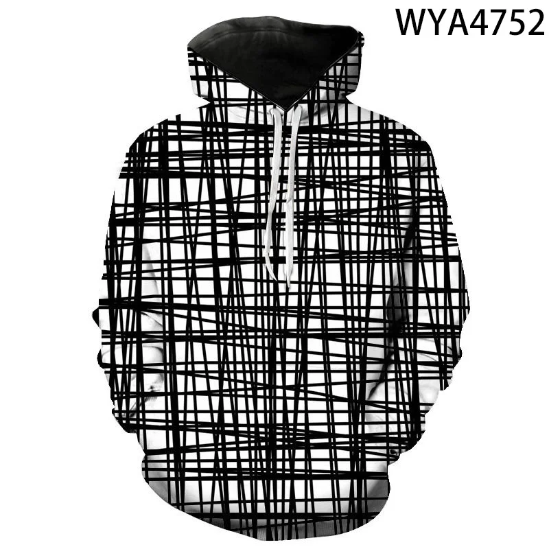 

Striped Plaid Swirl Style Fashion Hoodies Men 3D Print Autumn Sweatshirts Trendy Hip Hop Unisex Streetwear Long Sleeve Pullover