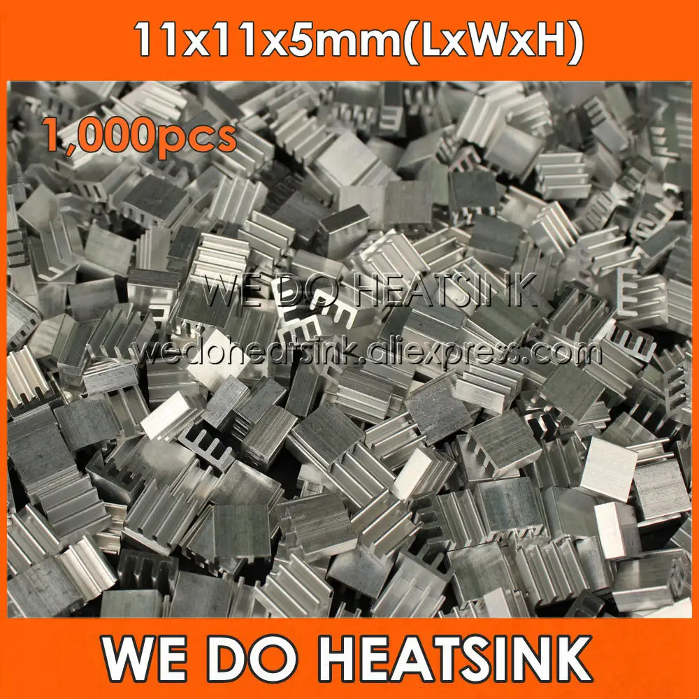 Мы работаем с HETSINK 1000 шт. 11x11x5 мм Миниатюрный алюминиевый светодиодный фонарь