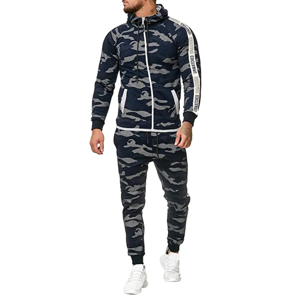 Мужская куртка и пальто зимний брендовый Камуфляжный комплект из свитшота на