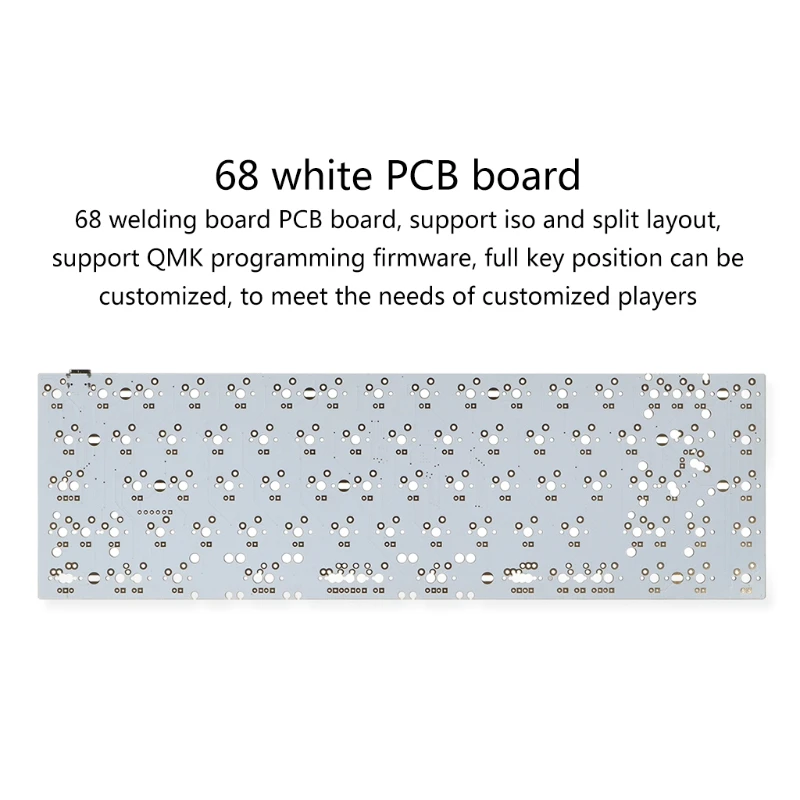 

Запрограммированное программное обеспечение KX4A 65% QMK, запчасти «сделай сам» для замены механической клавиатуры, прошивки PCB, монтажная плас...