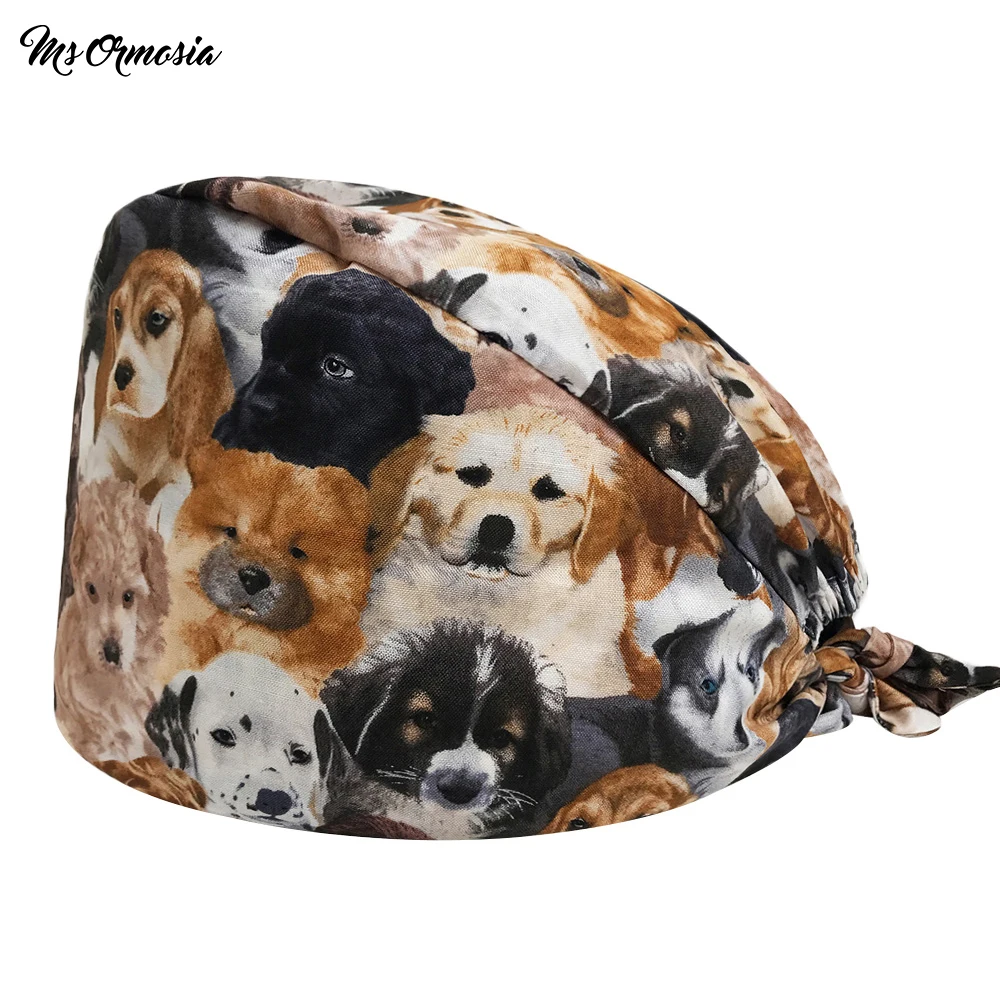 Оптовая продажа Хлопок мультфильм аниме собака печать шляпа Регулируемая