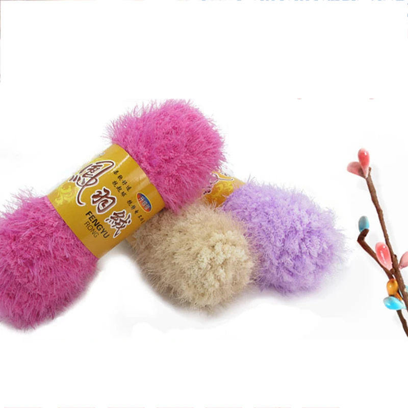 Теплая Коралловая бархатная пряжа вязание шерстяной нитью практичная одежда