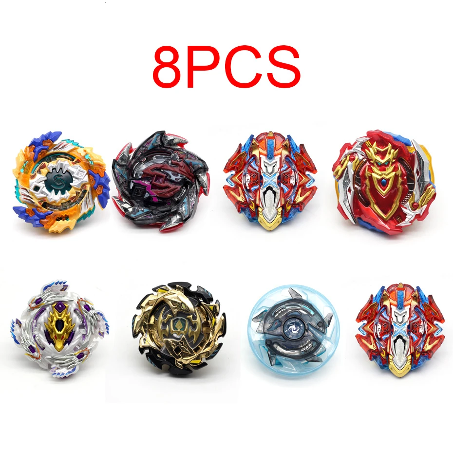 8PCS05 Takara Tomy Bey Bay Burst набор игрушек Арена металлический гироскоп ручка пусковое лезвие коробка для лезвий Игрушка Дети мальчик золото - Цвет: 8PCS05