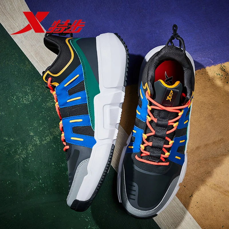 Xtep Мужская баскетбольная обувь мужская спортивная дышащие мужские