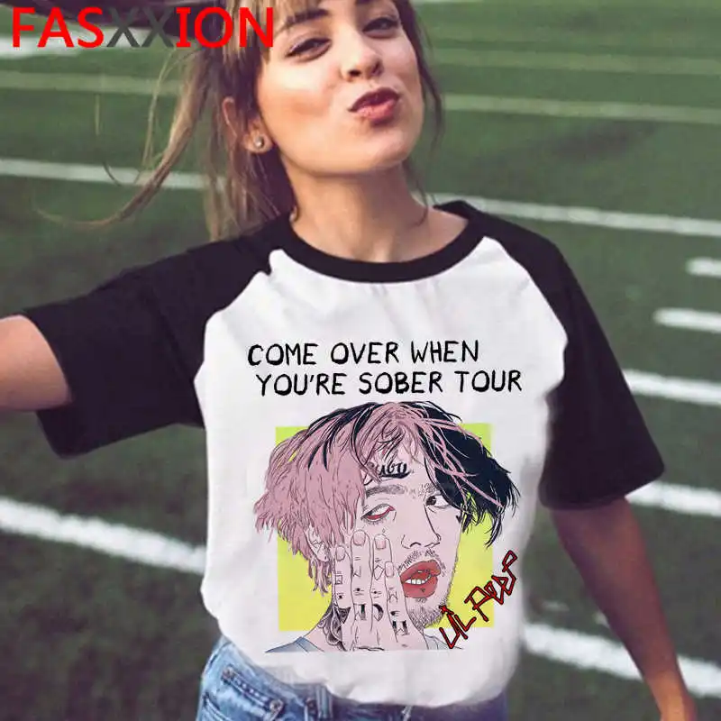 Футболка мужская Rip Lil Peep милый японский Топ в стиле Харадзюку гранж ольччан на