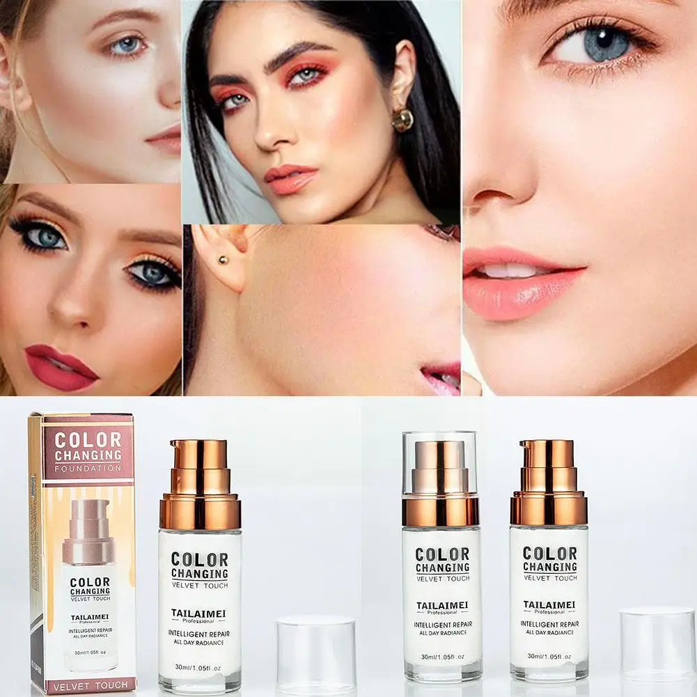 

30ml Color Changing TLM Liquid Concealer Foundation TLM To Foundation Tone Dropshipping Makeup Just Your Change Skin Y8U5