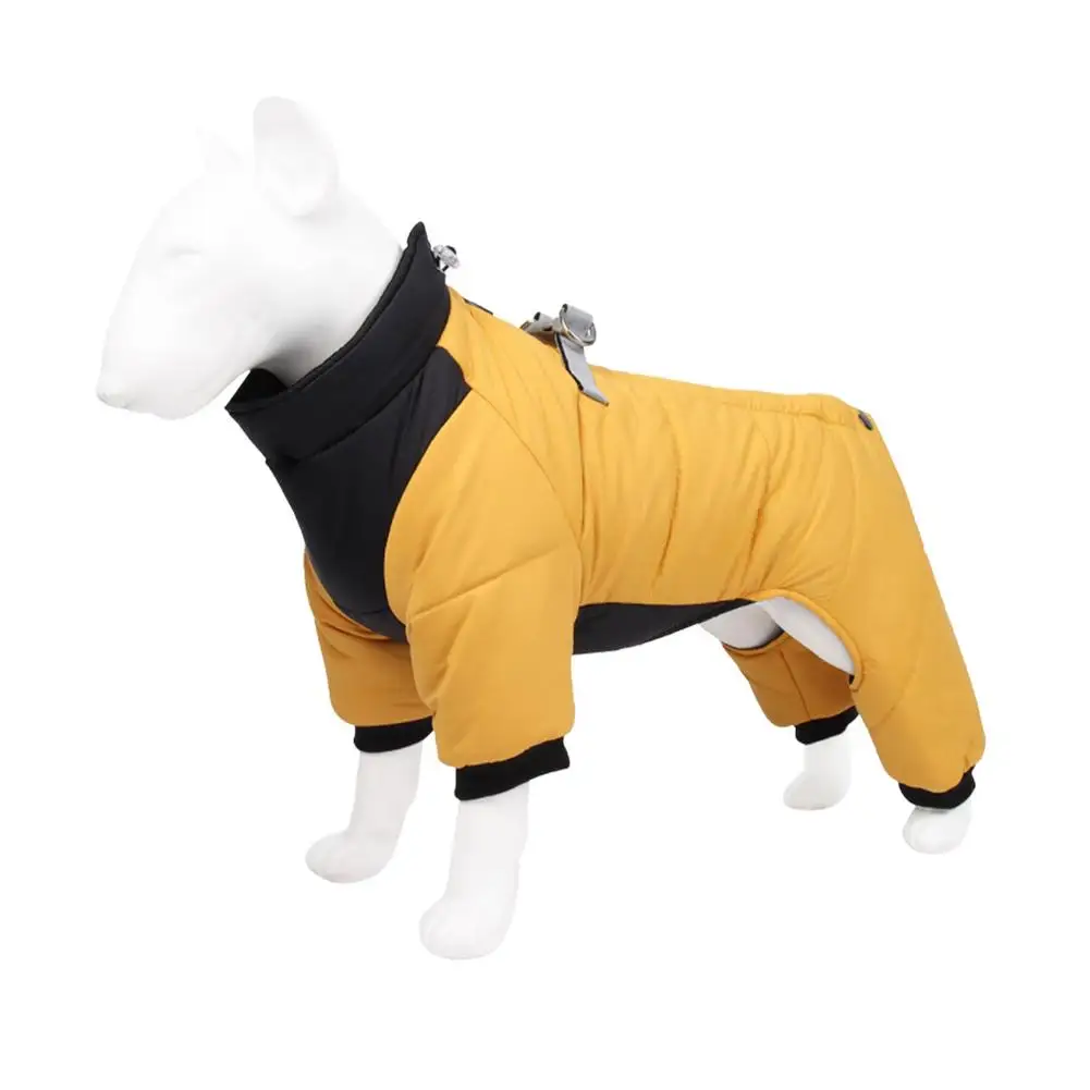 

Зимнее пальто для собак, хлопковое пальто с четырьмя ногами, одежда для домашних животных, осенне-зимняя одежда для собак, водонепроницаема...