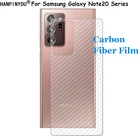 Защитная пленка для задней панели Samsung Galaxy Note 20 Plus, Ультрапрозрачная 3D пленка из углеродного волокна (не закаленное стекло)