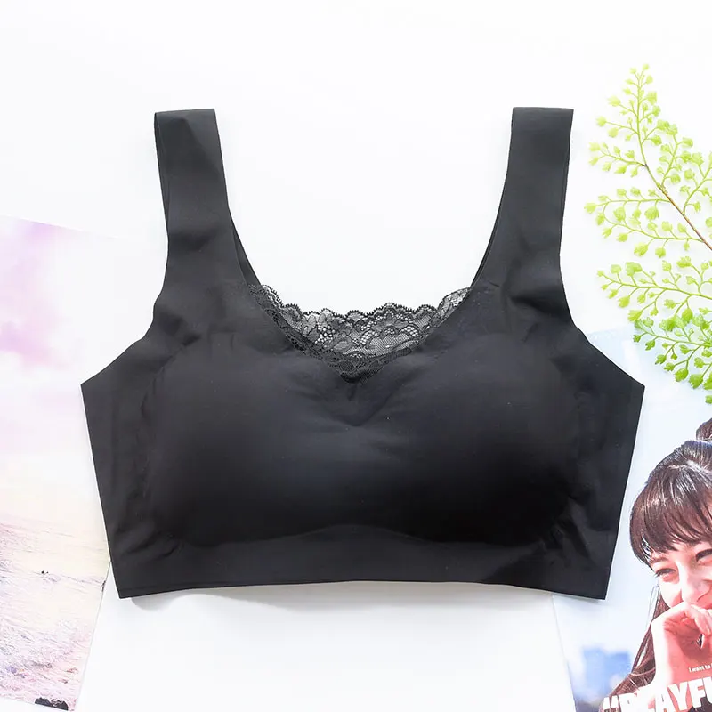 

Japanese women's seamless underwear Shockproof running vest plus size bra sports top Sports bra big size bra