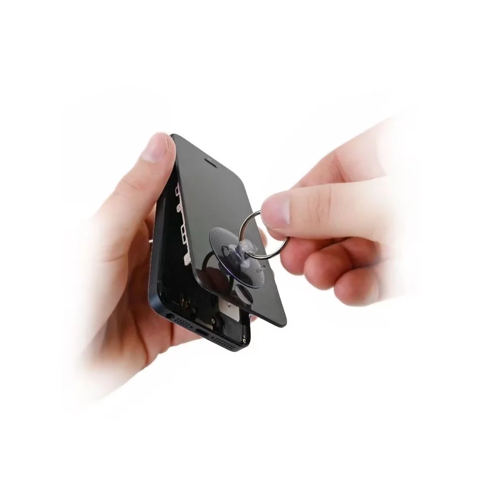 Light Duty Small Suction Cup with Metal Key Ring LCD Screen Opening Repair Tools for Mobile Phone Tablet DIY Repair Tool