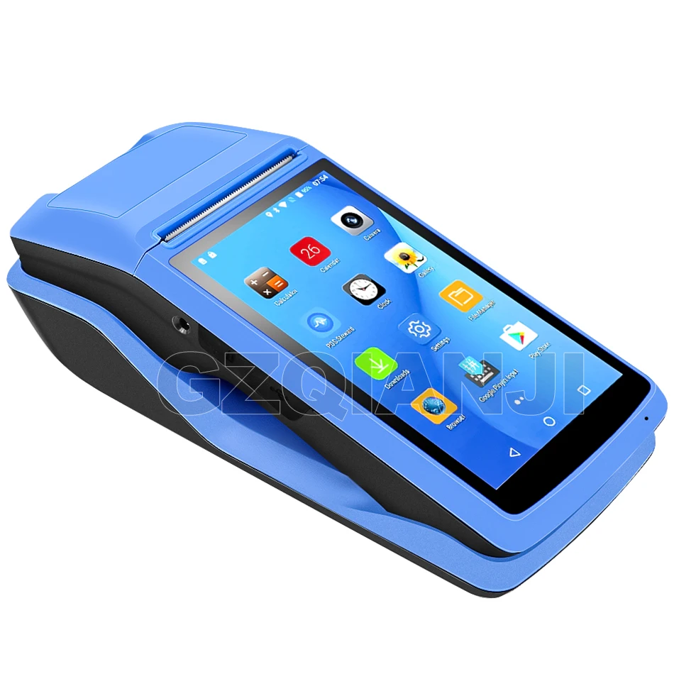 Android PDA NFC пос чековый Билл Термальность Wi-Fi Bluetooth мобильный принтер 58 мм Беспроводной портативный терминал PDA, камера для мобильных устройств