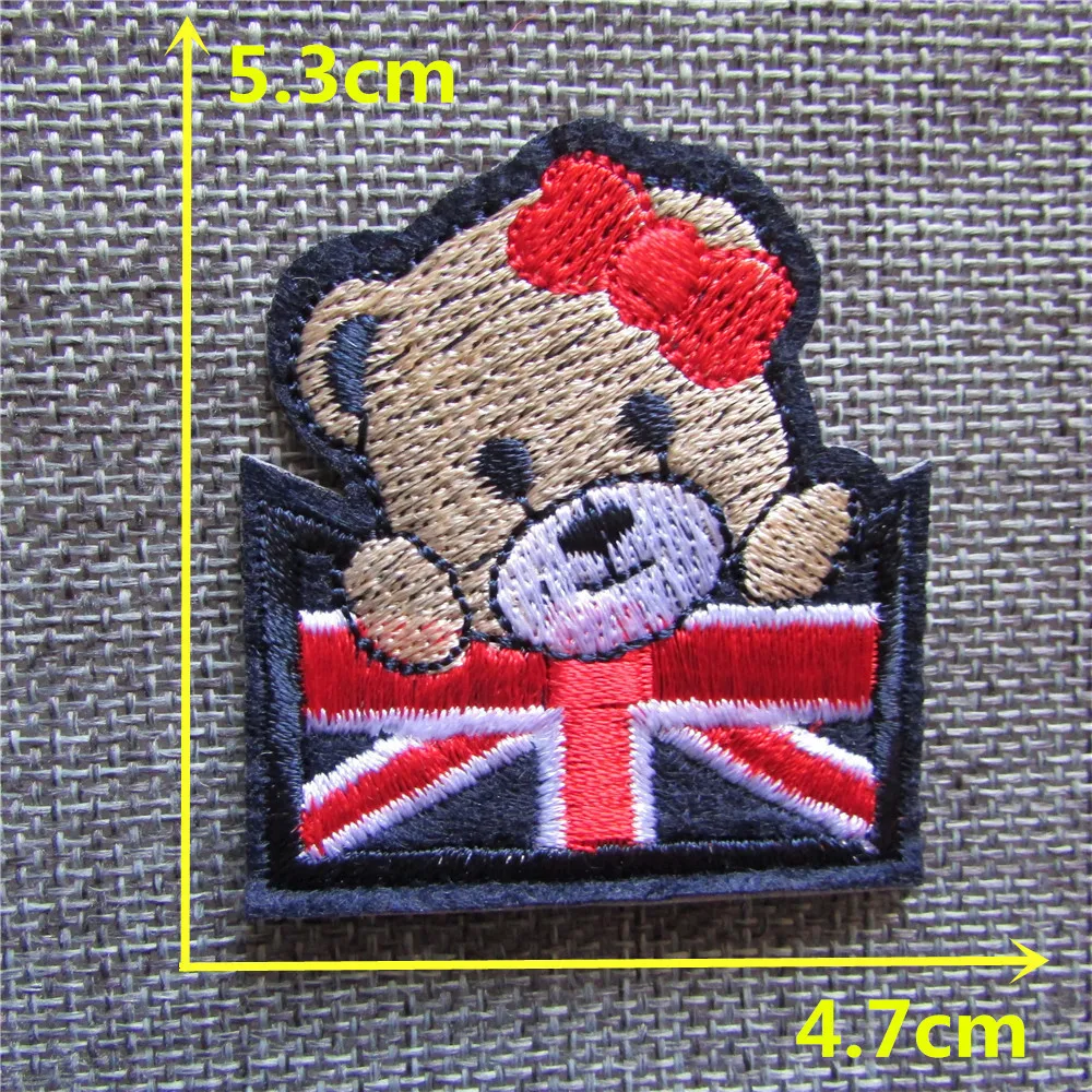 Новое поступление значки на одежду медведя железные нашивки джинсовая сумка