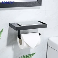 black toilet paper holder bathroom shelf accessories wall mounted towel toilet roll holders bath shower storage basket