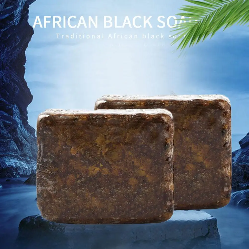 

New Natural African Black Soap Magic Anti Taches Rebelles Beauty Bath Body Treatment Acne Skin Care