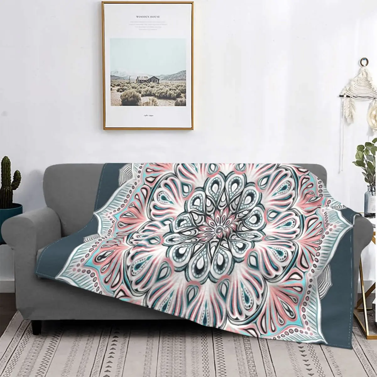 

Manta de Mandala de Extreme, colcha de cama a cuadros, manta de lana a cuadros, alfombra de oration islamic